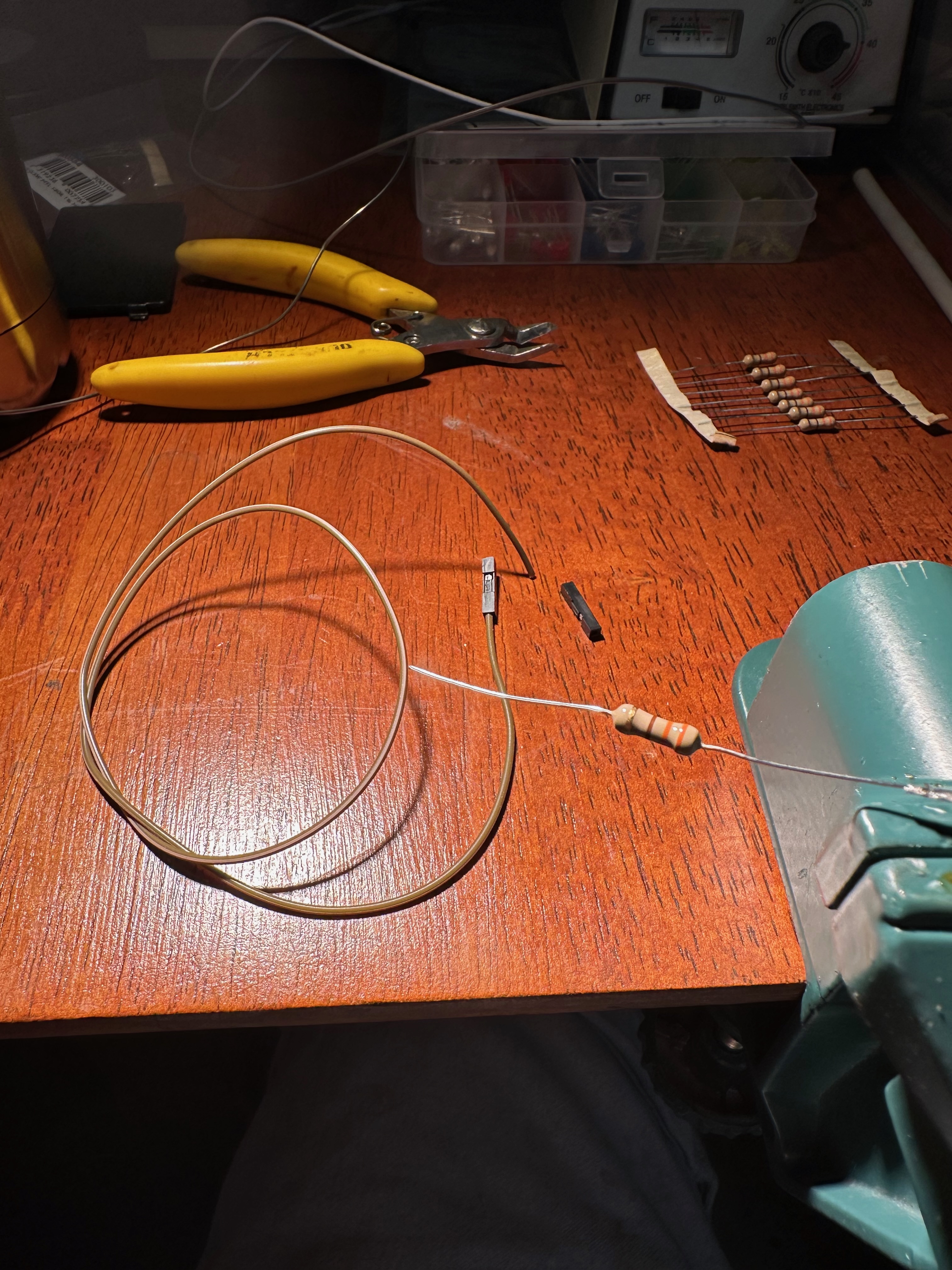 Step 4 – Solder the resistor